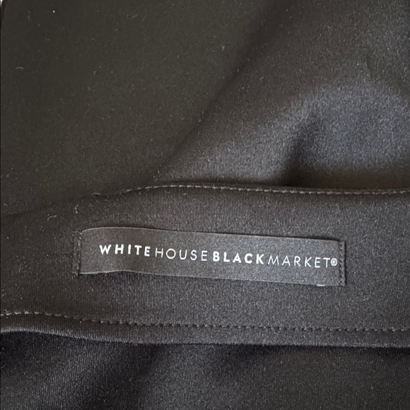 New with tags White House Black Market Black Laser Cut Hem Straight Ankle Pants - Picture 9 of 10